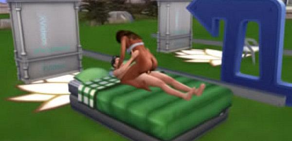  Public sim interracial sex